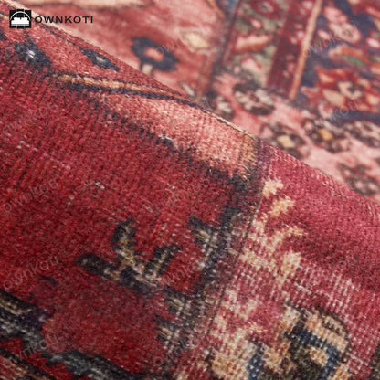 Rutschfeste, weiche Badematte im Retro-Paisley-Stil