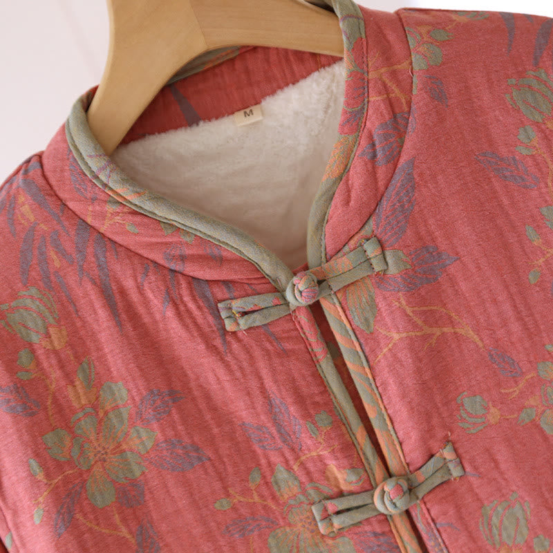 Garngefärbtes Pyjama-Set aus Baumwollflanell mit Blumenmuster