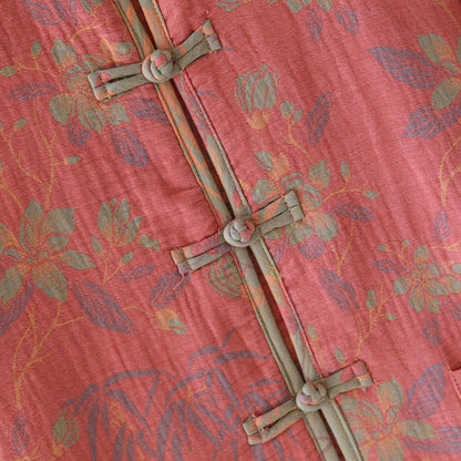 Garngefärbtes Pyjama-Set aus Baumwollflanell mit Blumenmuster