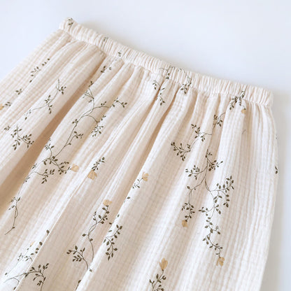 Einfaches Loungewear-Set aus Baumwolle mit ländlichem Revers