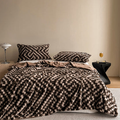 Moderne, warme und weiche Sofa-Überwurfdecke
