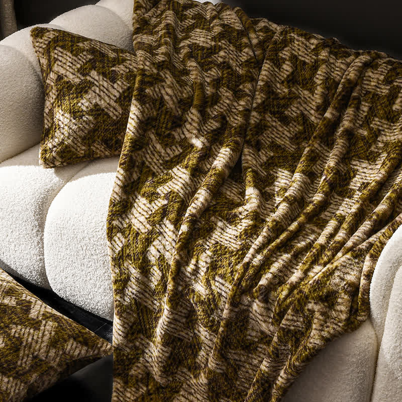 Sofa-Überwurfdecke aus Samt mit Windmühlenmotiv - image 10