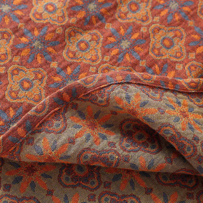Vintage Ethno Baumwollgaze Nachtwäsche Set