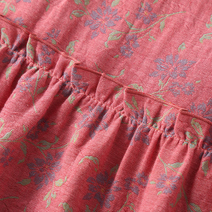 Garngefärbtes Nachthemd aus weicher Jacquard-Baumwolle