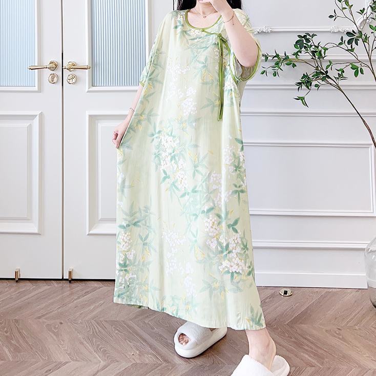 Plus Size Refresh Pastoral Langes Nachthemd
