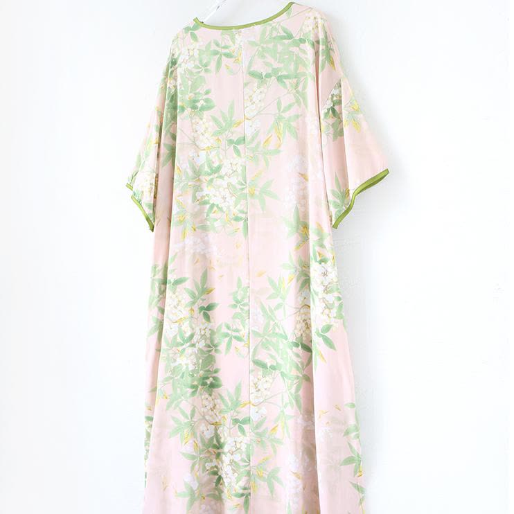 Plus Size Refresh Pastoral Langes Nachthemd