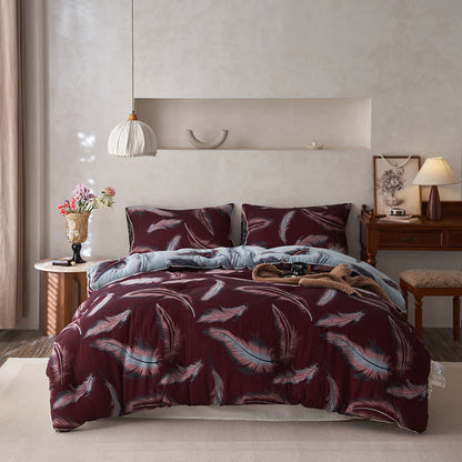 Steppdecke aus Jacquard-Federbaumwolle und Kaschmir