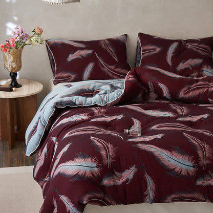Steppdecke aus Jacquard-Federbaumwolle und Kaschmir