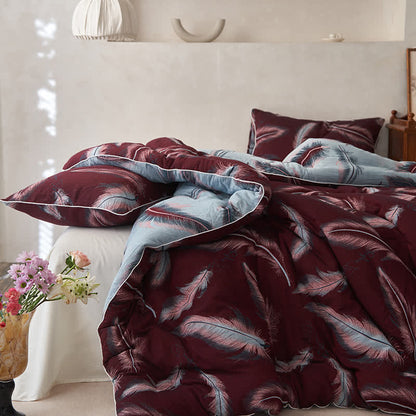 Steppdecke aus Jacquard-Federbaumwolle und Kaschmir