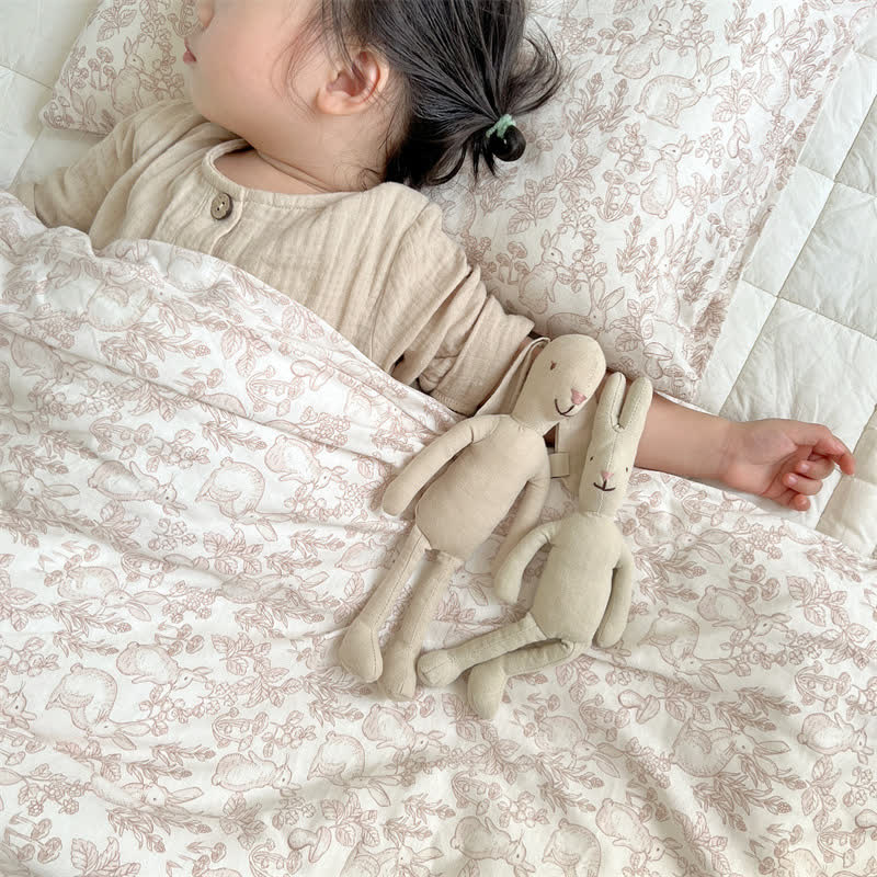 Bettbezug mit Bettdecke „Rural Rabbit“ aus Baumwolle