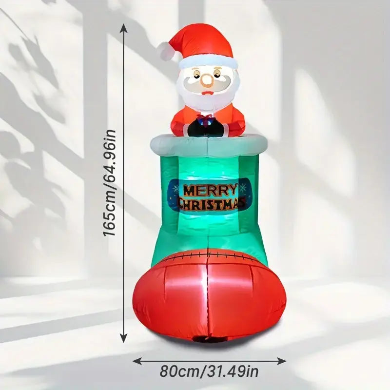 [Versand innerhalb von 24 Stunden] Dynamische aufblasbare Weihnachtsdekoration mit LED-Lichtern