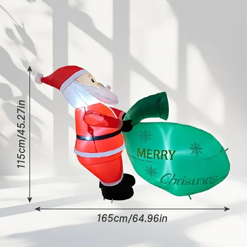 [Versand innerhalb von 24 Stunden] Aufblasbare Weihnachtsmann-Dekoration mit LED-Lichtern
