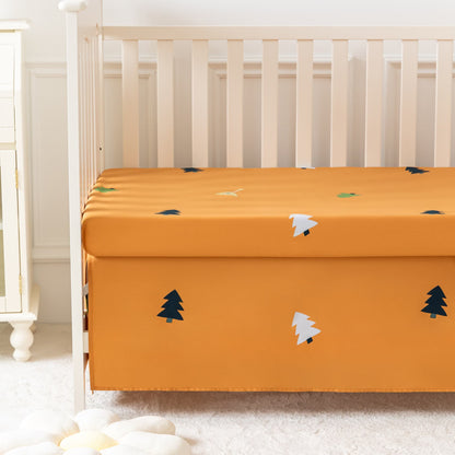 Bettwäscheset für Kinderbett aus Baumwolle mit Tiermotiven im Waldmotiv (3-teilig)