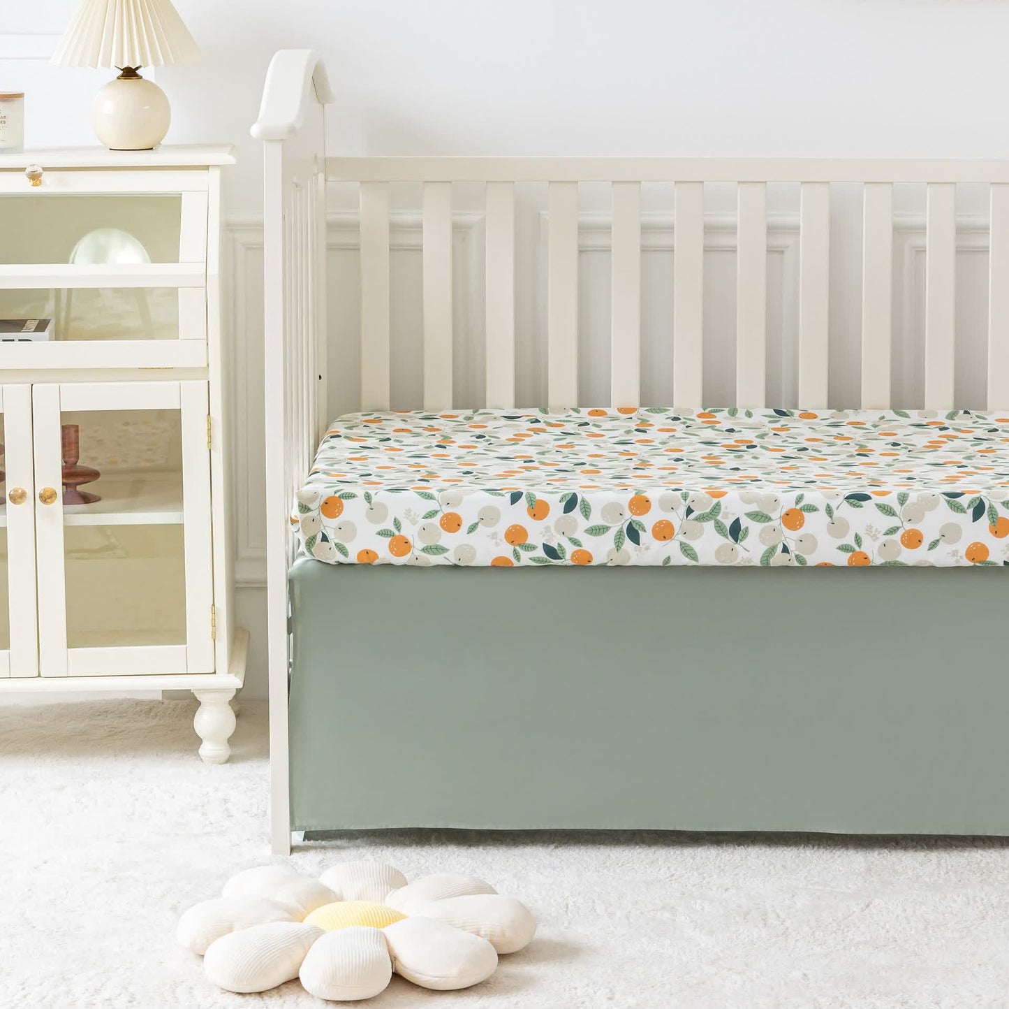 Bettwäscheset für Kinderbett, pastoral, orange, Baumwolle (3-teilig)