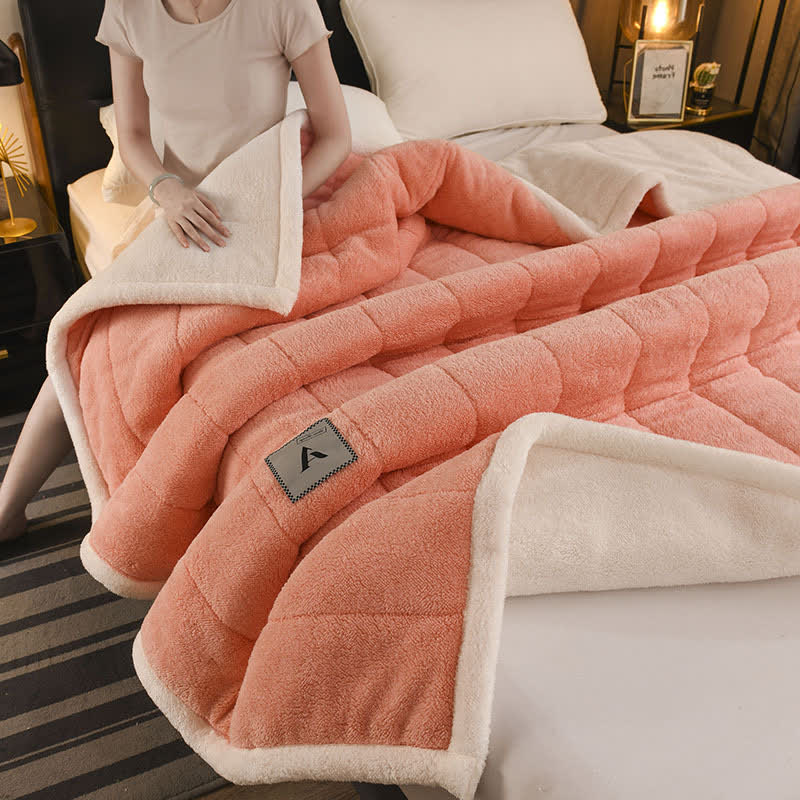 Doppelseitige Fleece-Überwurfdecke - image 1