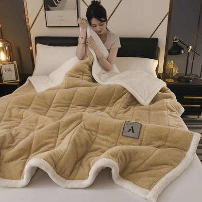 Doppelseitige Fleece-Überwurfdecke - Ingwergelb - 200cm x 230cm - image 12