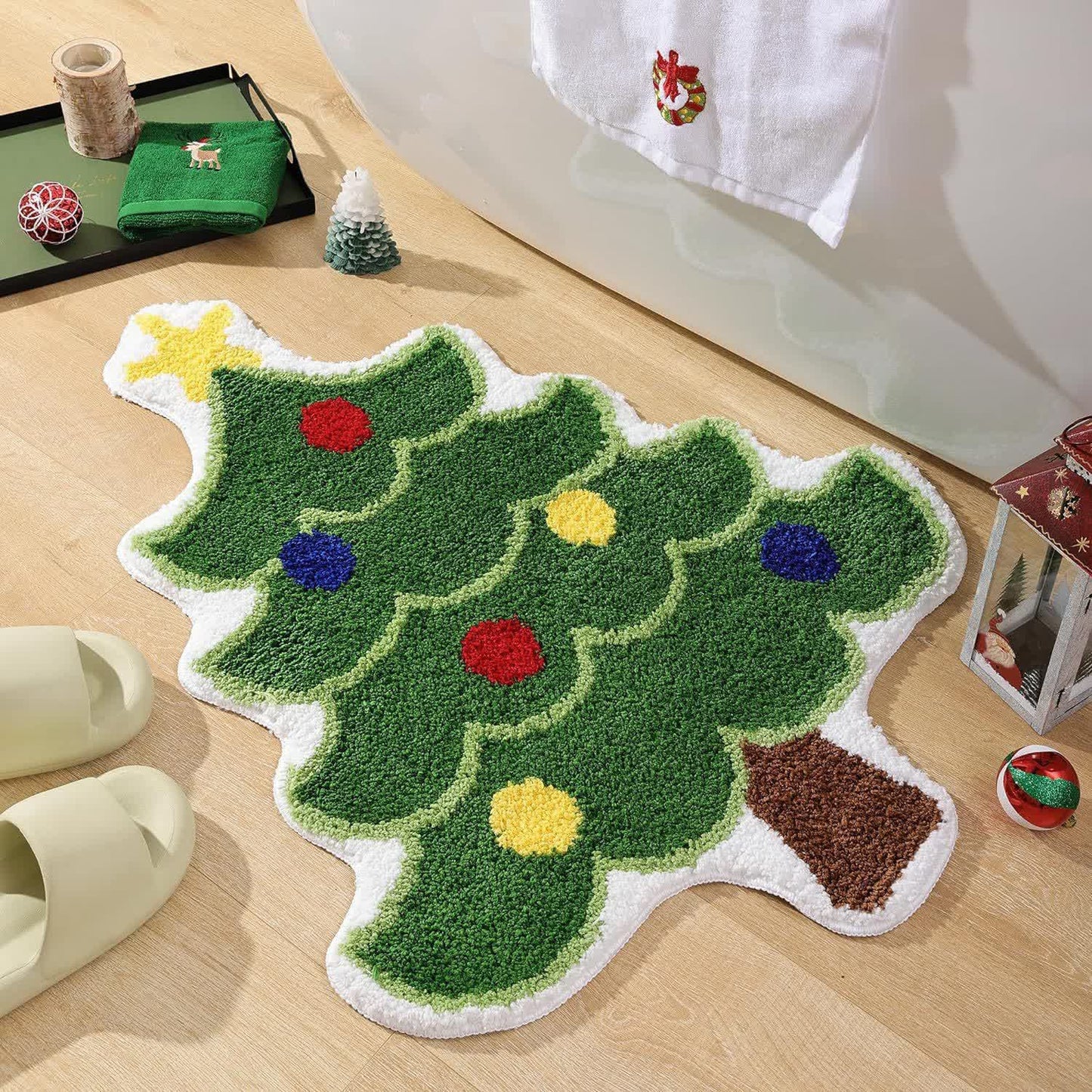 Weihnachtsbaum-Heimdekor-Anti-Rutsch-Teppich