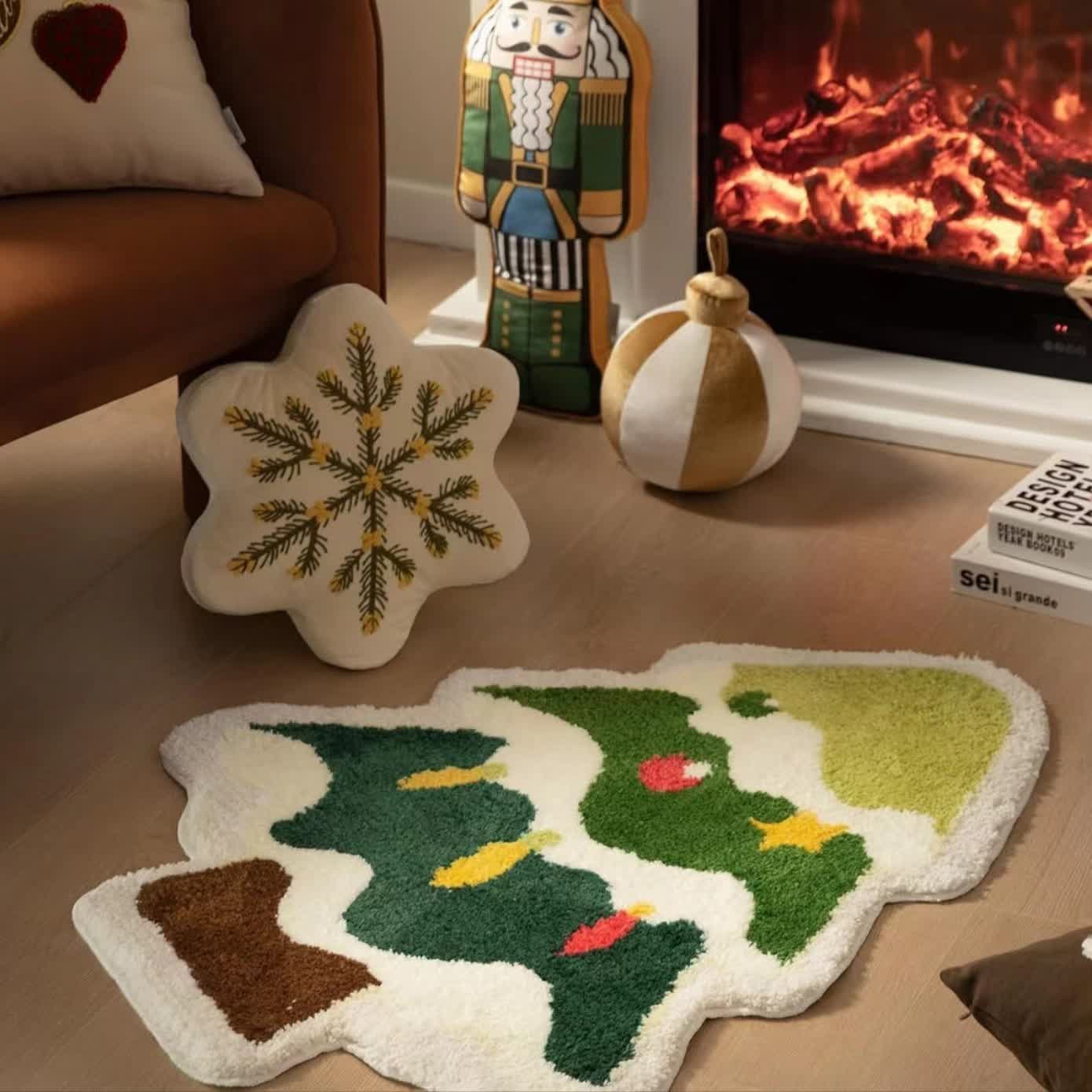 Weihnachtsbaum-Heimdekor-Anti-Rutsch-Teppich