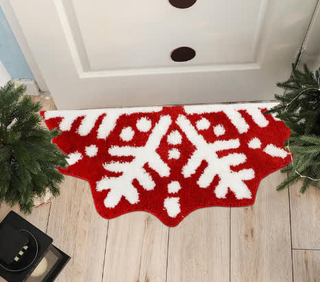 Weicher Teppich zur Weihnachtsdekoration