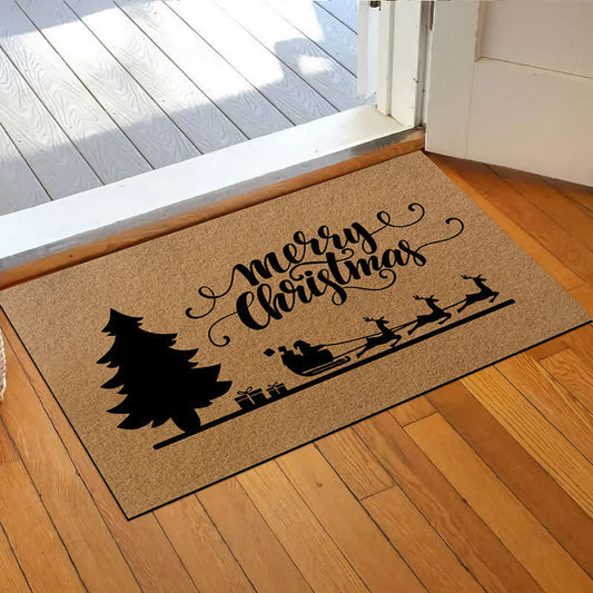 Rutschfester Teppich mit Weihnachtsmotiv für die Heimdekoration