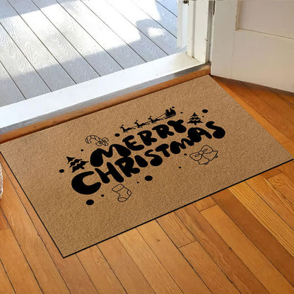 Rutschfester Teppich mit Weihnachtsmotiv für die Heimdekoration