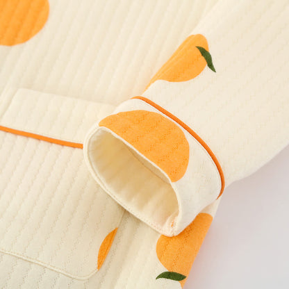 Air Cotton – Ländliches Loungewear-Set in Orange