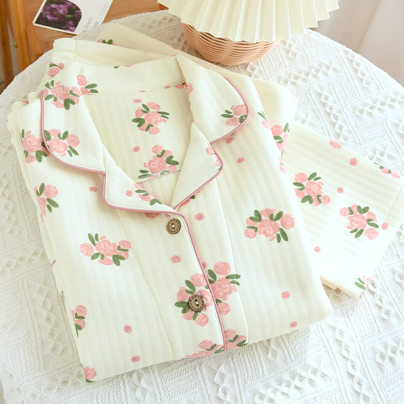 Dreilagiges Pastoral-Pyjama-Set aus Air Cotton