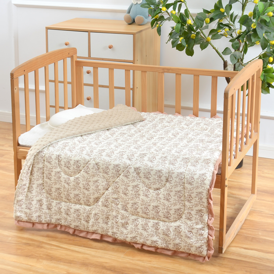 Gemütliche Babydecke aus Baumwolle im Pastoralstil