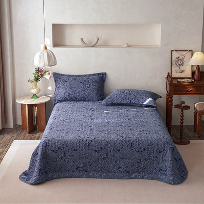 Gesteppte Vintage Paisley Baumwollgaze Bettdecke