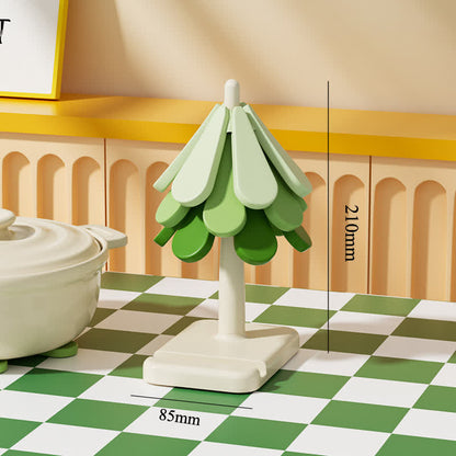 Wärmeisolierendes Tischset aus Silikon mit Farbverlauf
