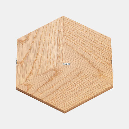 Tischset aus Holz in Sechseckform