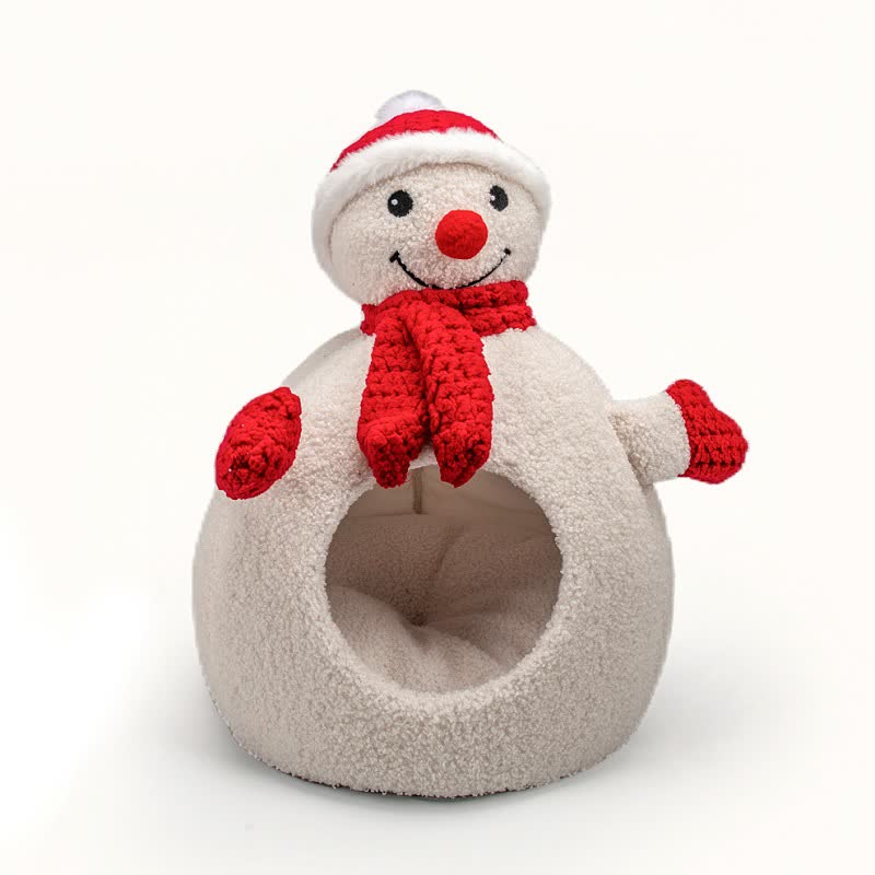 Weihnachtswarmes, weiches Haustierbett aus Fleece