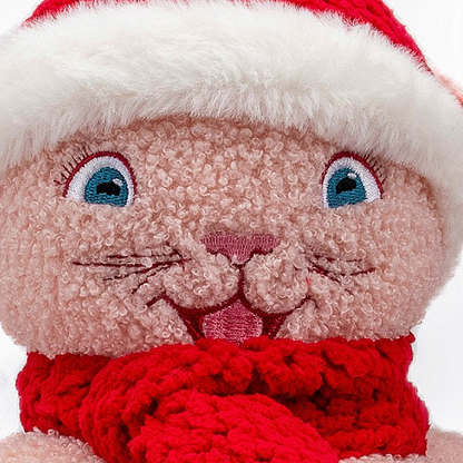 Weihnachtswarmes, weiches Haustierbett aus Fleece