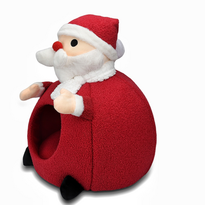 Weihnachtswarmes, weiches Haustierbett aus Fleece