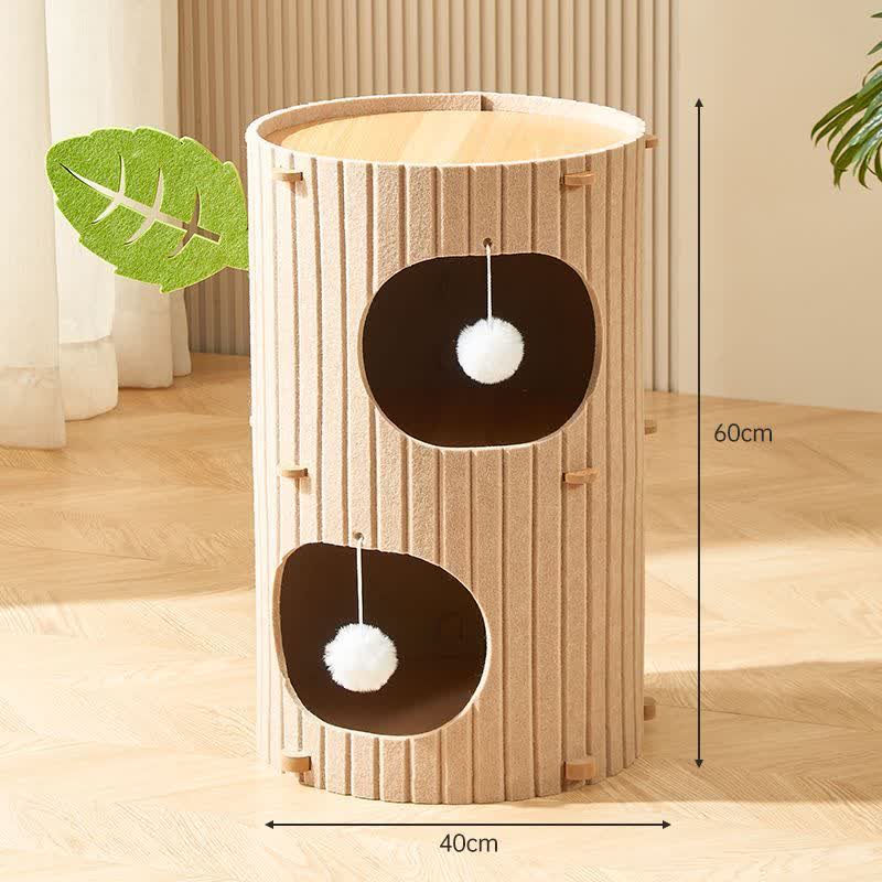 Kratzfester Katzenbaum Condo Barrel Tower