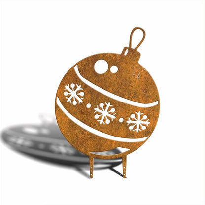 Rusty Home Decor Ornament mit Weihnachtsmotiv