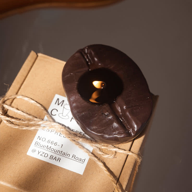 Kreative Duftkerze mit Kaffeebohnenmotiv für die Heimdekoration