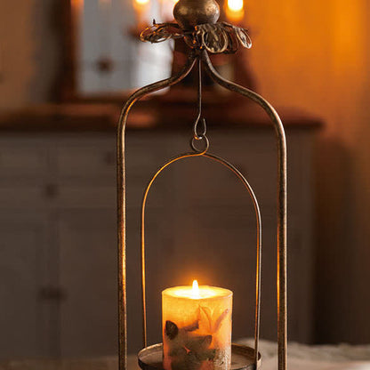 Kreatives Vintage-Kerzenhalter-Ornament aus Metall