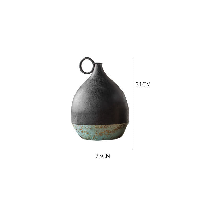 Vintage Wohndekor Getrocknete Blumenvase