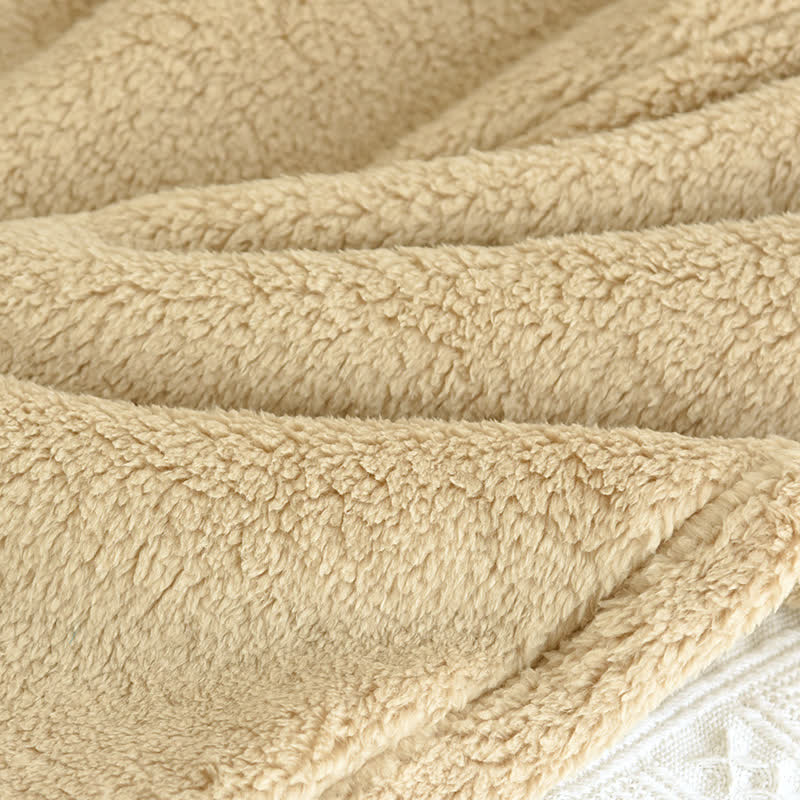 Einfaches, einfarbiges Fleece-Pyjama-Set für Paare