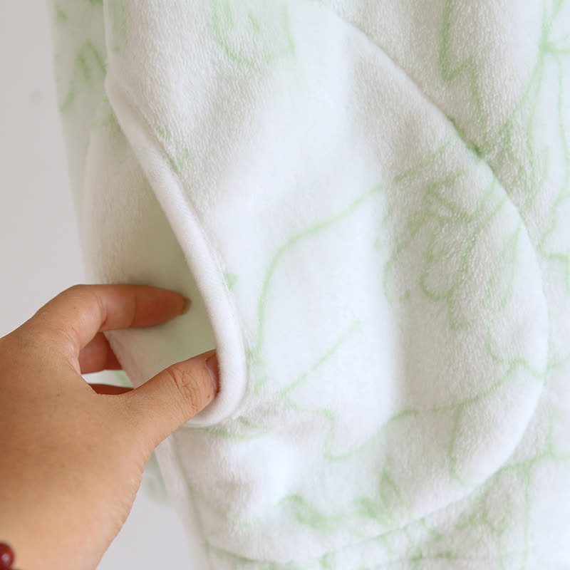Rural Lotus – Warmes Flanell-Pyjama-Set