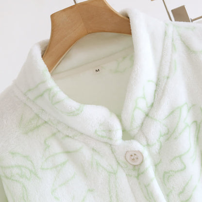 Rural Lotus – Warmes Flanell-Pyjama-Set