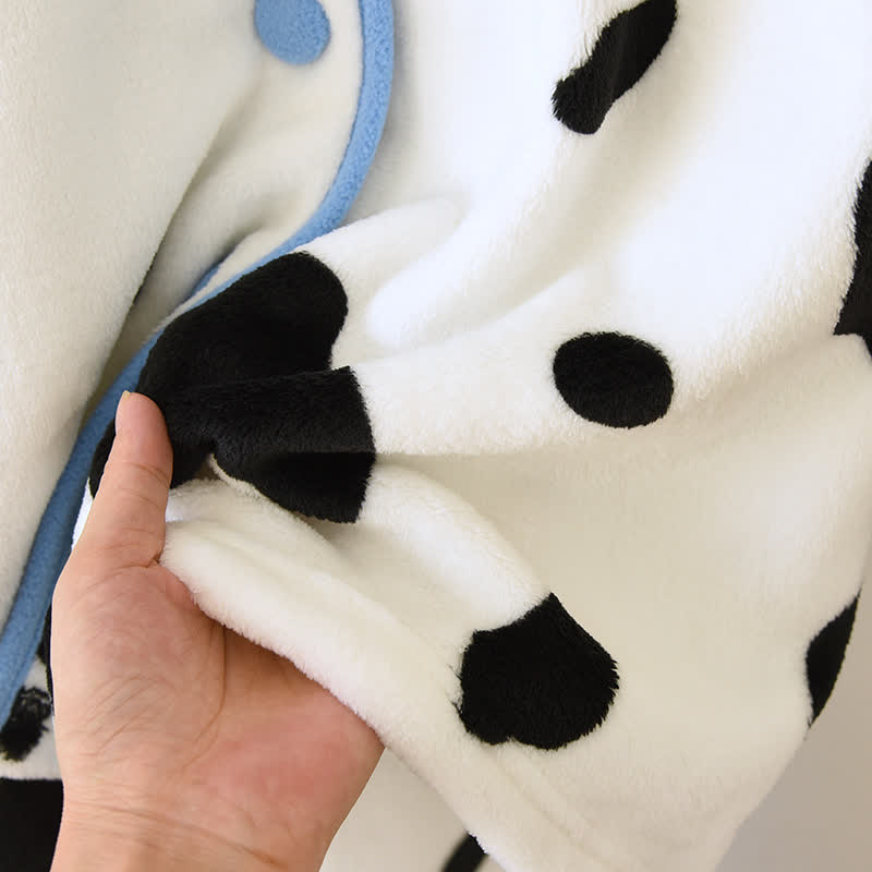 Niedliches, warmes Flanell-Pyjama-Set