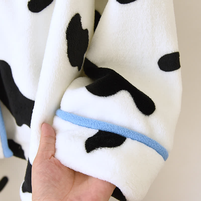 Niedliches, warmes Flanell-Pyjama-Set