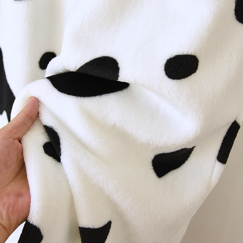 Niedliches, warmes Flanell-Pyjama-Set
