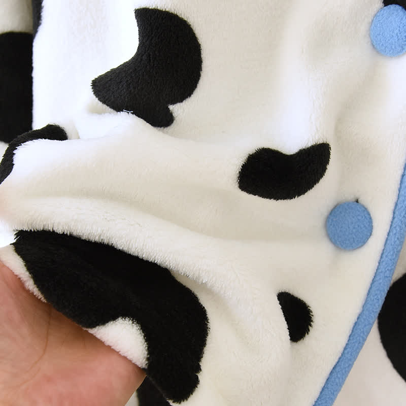 Niedliches, warmes Flanell-Pyjama-Set