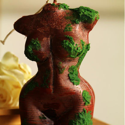 Green Hills & Moss Art Ornament Duftkerze