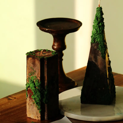 Green Hills & Moss Art Ornament Duftkerze