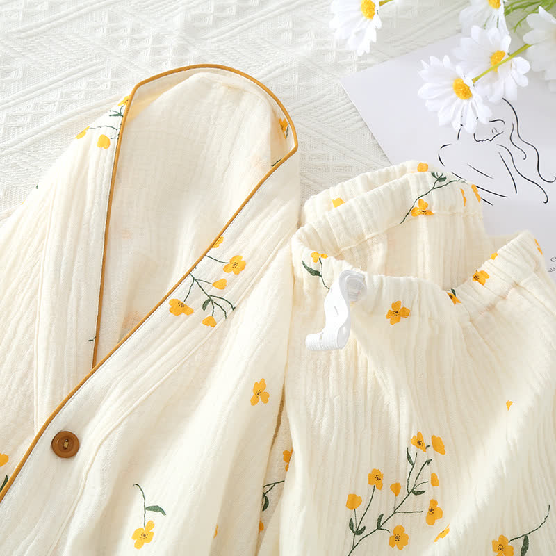 Refresh – Kimono-Pyjama-Set mit Blumenmuster