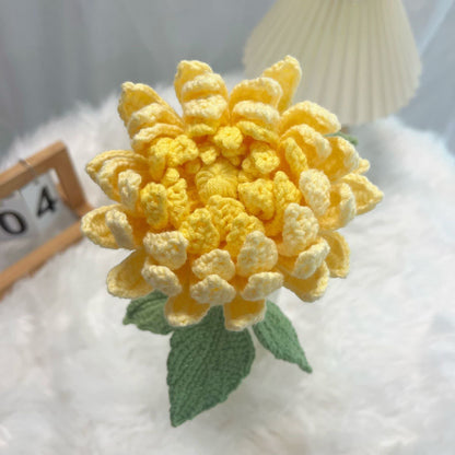 Handgewebtes Dahlienstrauß-Ornament